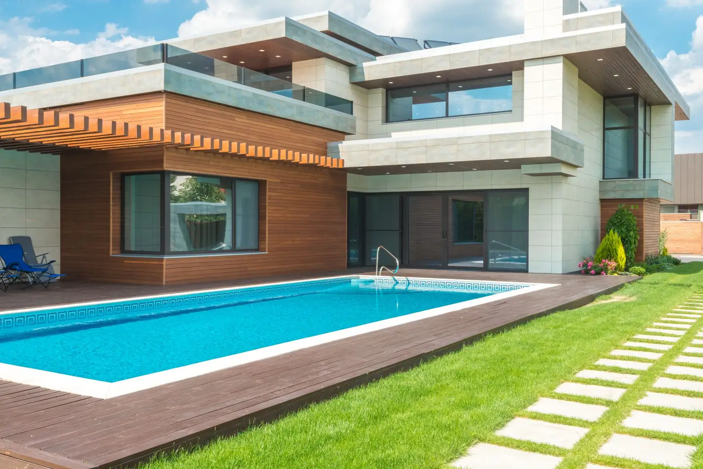 Swimming pool built in Elermore Vale, NSW